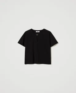 T-shirt Avec Barrette Cœur