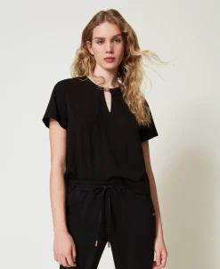 T-shirt Avec Barrette Cœur