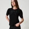 T-shirt Avec Broderie En Nœud