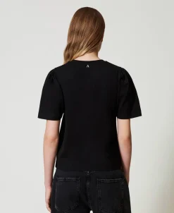 T-shirt Avec Broderie En Nœud