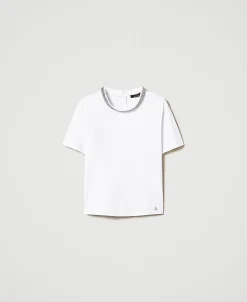 T-shirt Avec Broderie Réalisée à La Main