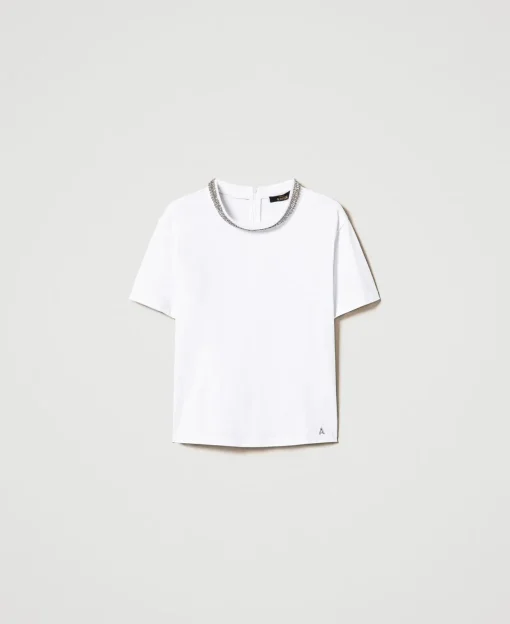 T-shirt Avec Broderie Réalisée à La Main