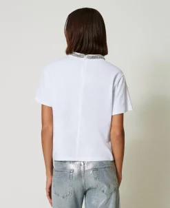 T-shirt Avec Broderie Réalisée à La Main