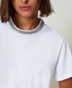 T-shirt Avec Broderie Réalisée à La Main