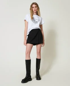 T-shirt Avec Broderie Siglée Et Jaguar