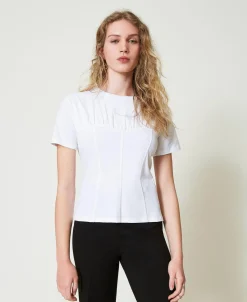 T-shirt Avec Construction Bustier