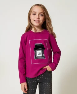 T-shirt Avec Imprimé Et Paillettes