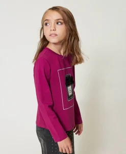 T-shirt Avec Imprimé Et Paillettes