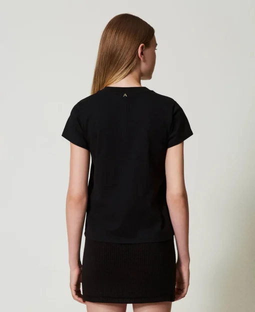 T-shirt Avec Logo Et Strass
