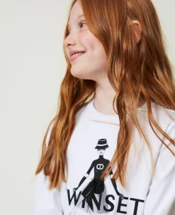 T-shirt Avec Logo Imprimé Pailleté