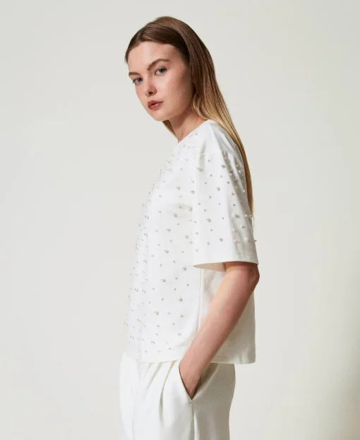 T-shirt Avec Perles