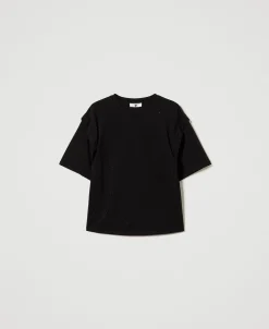 T-shirt Avec Strass Dégradés