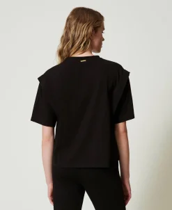 T-shirt Avec Strass Dégradés