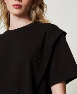 T-shirt Avec Strass Dégradés