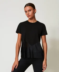 T-shirt Avec Volants En Tulle
