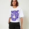 T-shirt Boxy MYFO Avec Imprimé Et Sequins