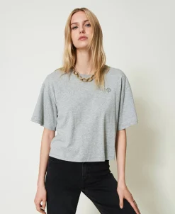 T-shirt Chiné Avec Oval T