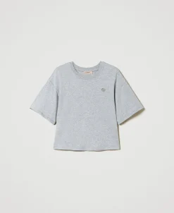 T-shirt Chiné Avec Oval T