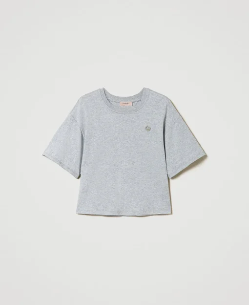 T-shirt Chiné Avec Oval T