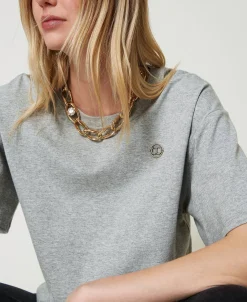 T-shirt Chiné Avec Oval T