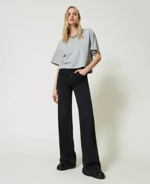 T-shirt Chiné Avec Oval T