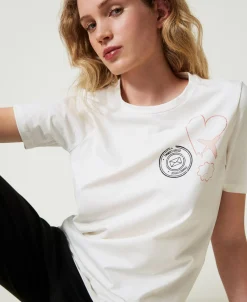 T-shirt Regular Avec Imprimé Pailleté