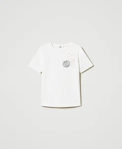 T-shirt Regular Avec Imprimé Pailleté