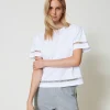 T-shirt Regular Avec Logo Brodé