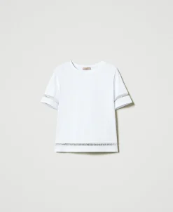 T-shirt Regular Avec Logo Brodé