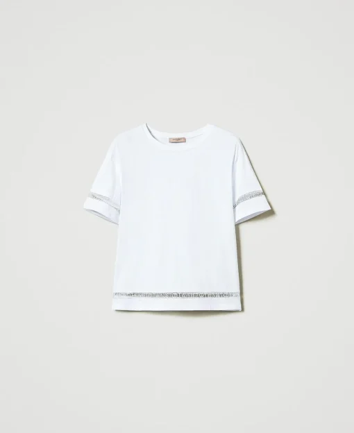 T-shirt Regular Avec Logo Brodé