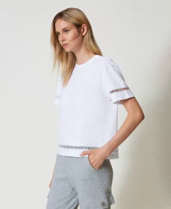T-shirt Regular Avec Logo Brodé