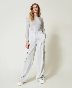 T-shirt Stretch Avec Strass All-over